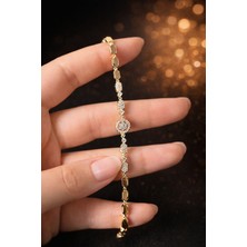 Işıltı Halo BILEKLIK-14K Gold Kaplama