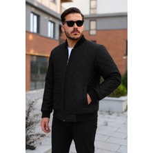 Comstar Erkek Premium Comfort Kapitone Siyah Kışlık Mont