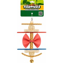 Rodmozz Premium Hasır Örgü Çubuklu Fiyonklu Kemirgen Oyuncağı