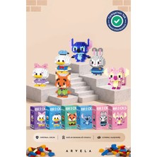 Arvela Bricks Daisy Duck & Donald Duck & Nick Wilde & Stitch & Judy Hopps & Angel Karakterleri 6'lı Set - Eğitici Oyuncak Figür - Orijinal