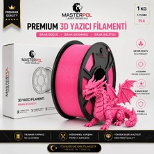 Masterpol Pembe Premium Pla Filament 1 kg 1.75 mm 3D Yazıcılar Için ( Flement Fılement Flament )