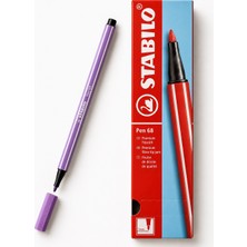 Stabilo Keçe Uçlu Boya Kalemi 1 mm Gri Menekşe 68/62 10 Lu Paket