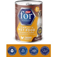 Flexi For Tavuklu Yetişkin Köpek Yaş Mama 400 gr – Yetişkin Köpekler Için Tam ve Dengeli Konserve Mama