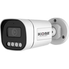 Kom (SS354-A2M) Ahd 2mp 1080P 2.8mm, 4 Adet Ir LED Sabit Lens Full Color PI66 Pls Bullet Kamera