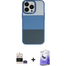 İlk El Grup Pilelistore™ iPhone 14 Pro Max Kılıf Kutup Özel Seri - Siyah Bilvis 5in1 5d Magic Hayalet Cam Ekran Koruyucu + Bilvis Titan Kamera Lens - Gs