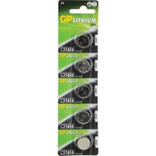 Aslanoğlu Store Gp CR1616 Lityum 3 Volt Pil 5'li Paket