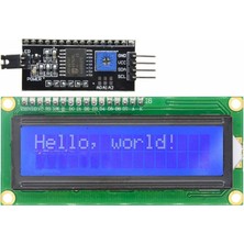 China IIC/I2C/TWI Seri LCD Mavi Ekran 16X2