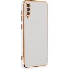Aslanoğlu Store Newface Samsung Galaxy A50 Kılıf Volet Silikon - Beyaz