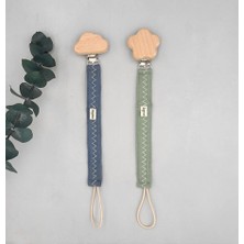 Zuppers Müslin Emzik Askısı 2li Set Indigo-Mint