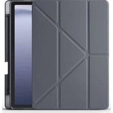 Aslanoğlu Store Huawei Honor Pad X9 11.5 Kılıf Kalemlikli Mars Tablet Kılıfı - Koyu Gri