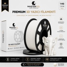 Masterpol Inci Beyaz Premium Pla Filament 1 kg 1.75 mm 3D Yazıcılar Için ( Flement Fılement Flament )