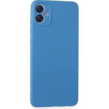 Aslanoğlu Store Samsung Galaxy A05 Kılıf First Silikon - Mavi