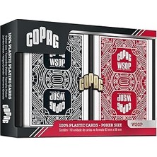 Starseven Copag Wsop 2024 Series Of Poker Edition, Pvc Poker Kartları, Iki Deste (Kırmızı, Siya