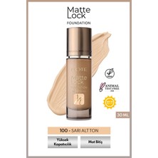 Note Cosmetics Note Matte Lock Foundation 100 Velvet Beige Spf 50 Yoğun Kapatıcı Mat Bitişli Fondöten