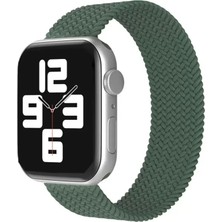 Aslanoğlu Store Newface Apple Watch 38MM Ayarlı Solo Silikon Kordon - Haki Yeşil