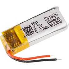 Efcell Lityum Polimer Pil 3.7V 100MAH Çok Amaçlı Yedek Batarya 501025