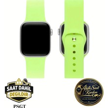 PSGT Apple Watch Seri 10-11 46 mm 9/8 7 49 45MM 44MM 42MM Ultra 2 49MM Uyumlu Silikon Kordon