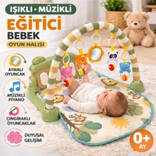 Lenda Shop Bebek Oyun Halısı Işıklı Müzikli Aynalı Çıngıraklı Aktivite Halısı Çocuk Gelişimine Uygun