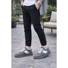 Mevese Enil Erkek Günlük Bağcıklı Süet Spor Sneaker Ayakkabı Sst - Gri/beyaz