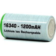Efcell EF-16120 16340 3.7V 1200MAH Düz Kafa Şarj Edilebilir Li-Ion Pil