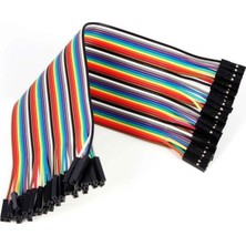 Teknoartshop 20CM 40PIN Ayrılabilen Dişi Dişi Jumper Kablo