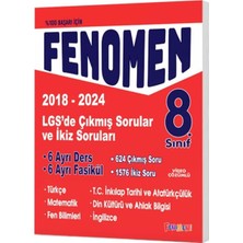 Fenomen 8. Sınıf Lgs Çıkmış Sorular ve Ikiz Soruları Seti (6 Kitap) (2018-2024)