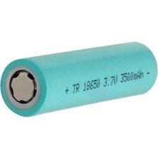 Efcell Batmax EF-18650 3.7V 3500MAH Şarj Edilebilir Li-Ion Pil (Başlıksız / Düz Kafa)