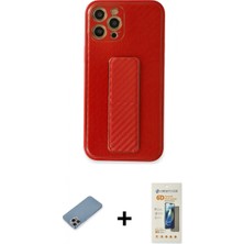 Pileli Store Pilelistore™ iPhone 12 Pro Kılıf Yörünge Yansıma - Siyah 6d Mat Seramik Hayalet Nano Ekran Koruyucu + Shine Kamera Lens Koruma Cam - Gı