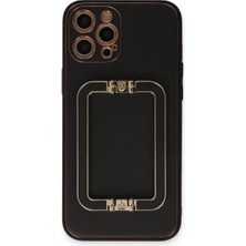 Aslanoğlu Store Newface Iphone 12 Pro Max Kılıf Coco Elit Kapak - Siyah