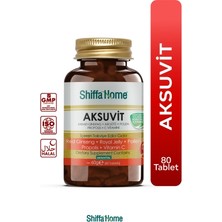 Shiffa Home Aksuvit 80 Tablet Vitamin ve Arı Ürünleri Kompleksi