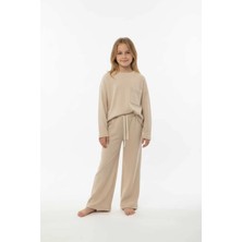 Aden Kids %100 Pamuk Çocuk Oversize Alt Üst Takım - Unisex Rahat Kalıp