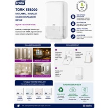 Tork 556000 Katlamalı Tuvalet Kağıdı Dispanseri Beyaz