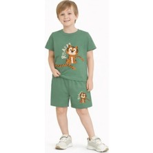 Name Baby & Kids Erkek Çocuk Şortlu Yazlık Pijama Takımı NBK-7245