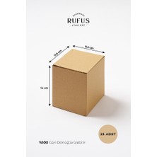 Rufus Concept 11,5X11,5X14CM Kilitli Kraft Kutu 25 Adet