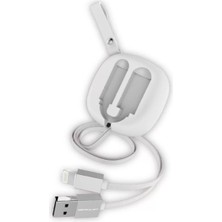 Aslanoğlu Store Konfulon S80 Lightning Kablo Iphone Uyumlu 20CM-1M 2A - Beyaz