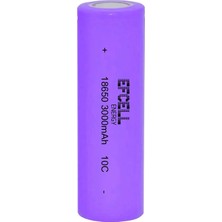 Efcell EF-18300D 18650 3.7V 3000MAH 10C Başlıksız Şarj Edilebilir Li-Ion Pil