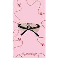 Carry Me Case Best Mom Katlanabilir Bej Silikon Gözlük Kılıfı