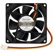 Marxlow 80X80X25 Dc Fan 8cm 24V 3p 0.10A 3 Uçlu
