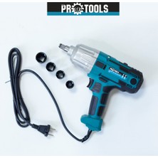 GVN PROTOOLS Profesyonel Elektrikli Somun Sökme & Takma Makinesi | 4 Lokma Uç Dahil | 600 Nm - 700 W