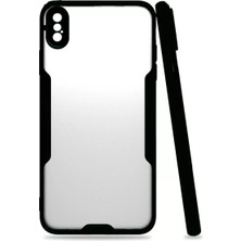 Aslanoğlu Store Newface Iphone Xs Max Kılıf Platin Silikon - Siyah