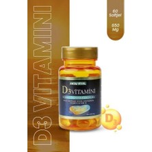 Aksuvital D3 Vitamini 60 Softjel 1000 Iu Vitamin Desteği