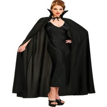 Aslanoğlu Store Siyah Renk Yakalı Halloween Pelerini 120 cm