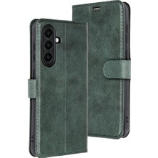 Aslanoğlu Store Galaxy A36 Kılıf Trend S Plus Kapaklı Kılıf - Yeşil