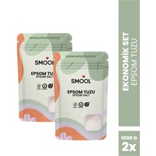 Smool Epsom Tuzu X2 (1000 Grx2) , Ingiliz Tuzu, Katkısız, Avantajlı 2 Li Set