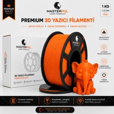 Masterpol Turuncu Premium Pla Filament 1 kg 1.75 mm 3D Yazıcılar Için ( Flement Fılement Flament )