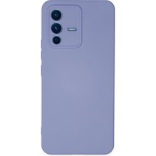 Aslanoğlu Store Vivo V23 5g Kılıf Nano Içi Kadife  - Lila