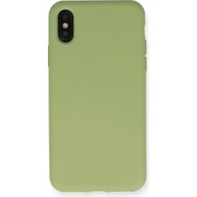 Aslanoğlu Store Iphone Xs Max Kılıf Nano Içi Kadife  - Yeşil