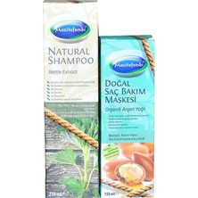 Aslanoğlu Store Isırgan Şampuan 250 ml + Argan Yağlı  Maskesi 150 ml