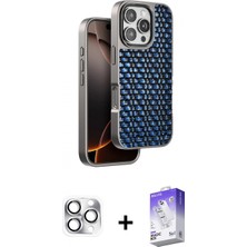 İlk El Grup Pilelistore™ iPhone 16 Pro Max Kılıf Siluet Form Serisi - Siyah Bilvis 5in1 3D Magic Cam Ekran Koruyucu + Pers Alüminyum Kamera Lens - Gs