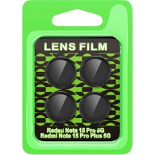 Aslanoğlu Store Note 15 Pro Plus 5g Raze Metal Kamera Lens - Siyah